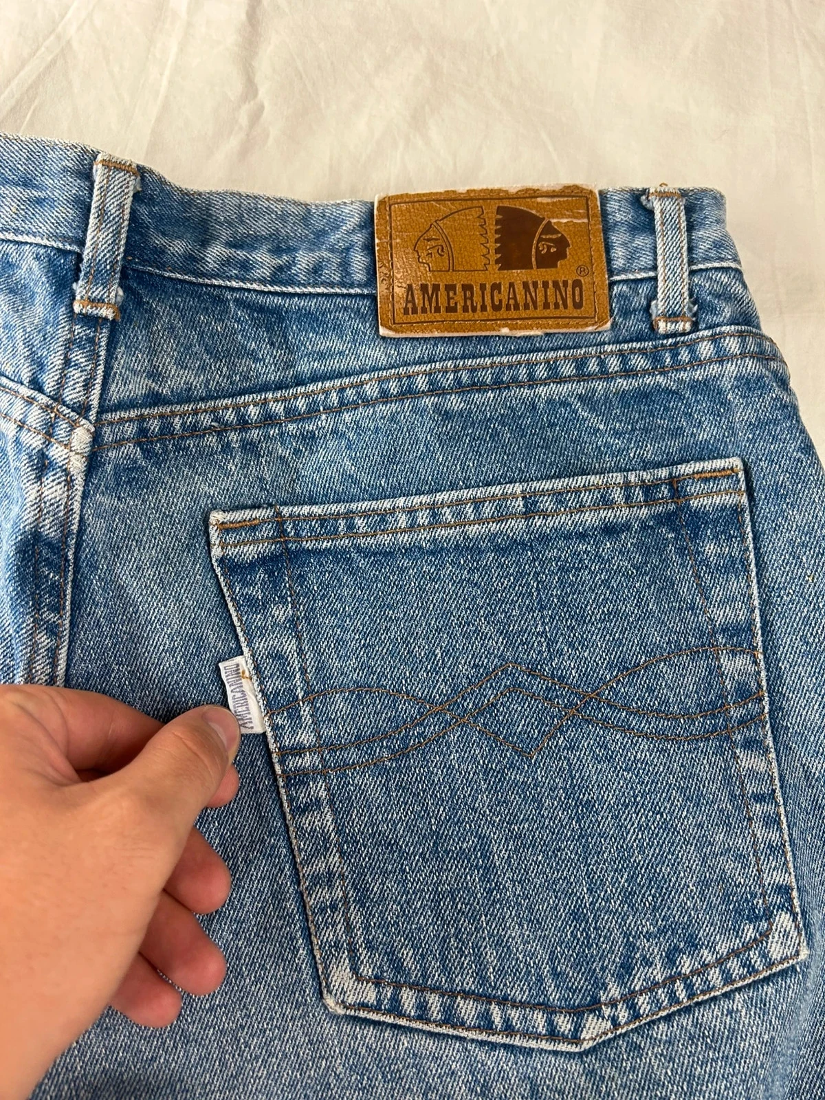Light blue americanino vintage straight jeans size 31 – photo 15